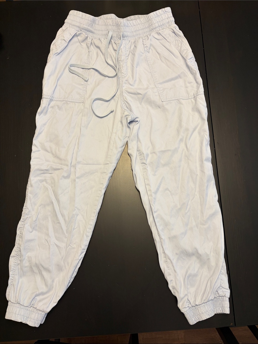 Target Light Blue Elastic-Waist Cropped Jogger Pants